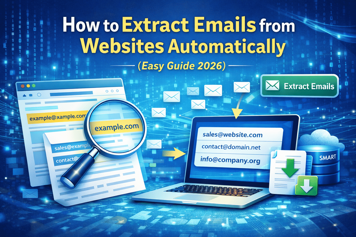 How to Extract Emails from Websites Automatically (Step-by-Step Guide)
