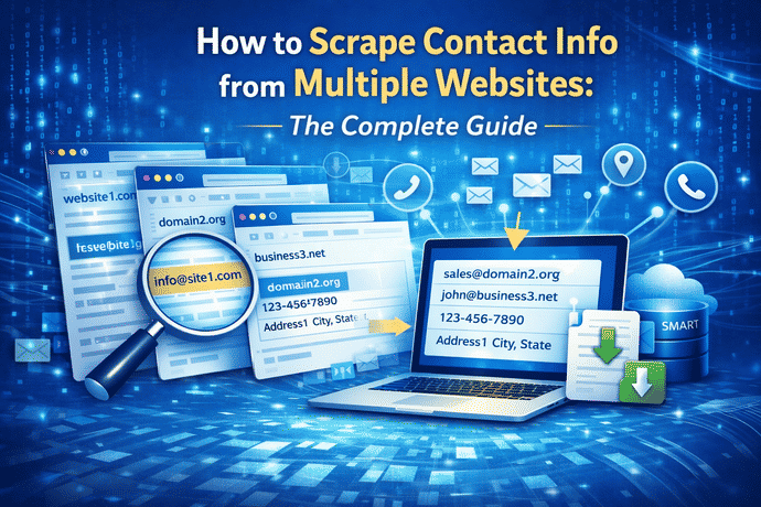 How to Scrape Contact Info from Multiple Websites: The Complete Guide