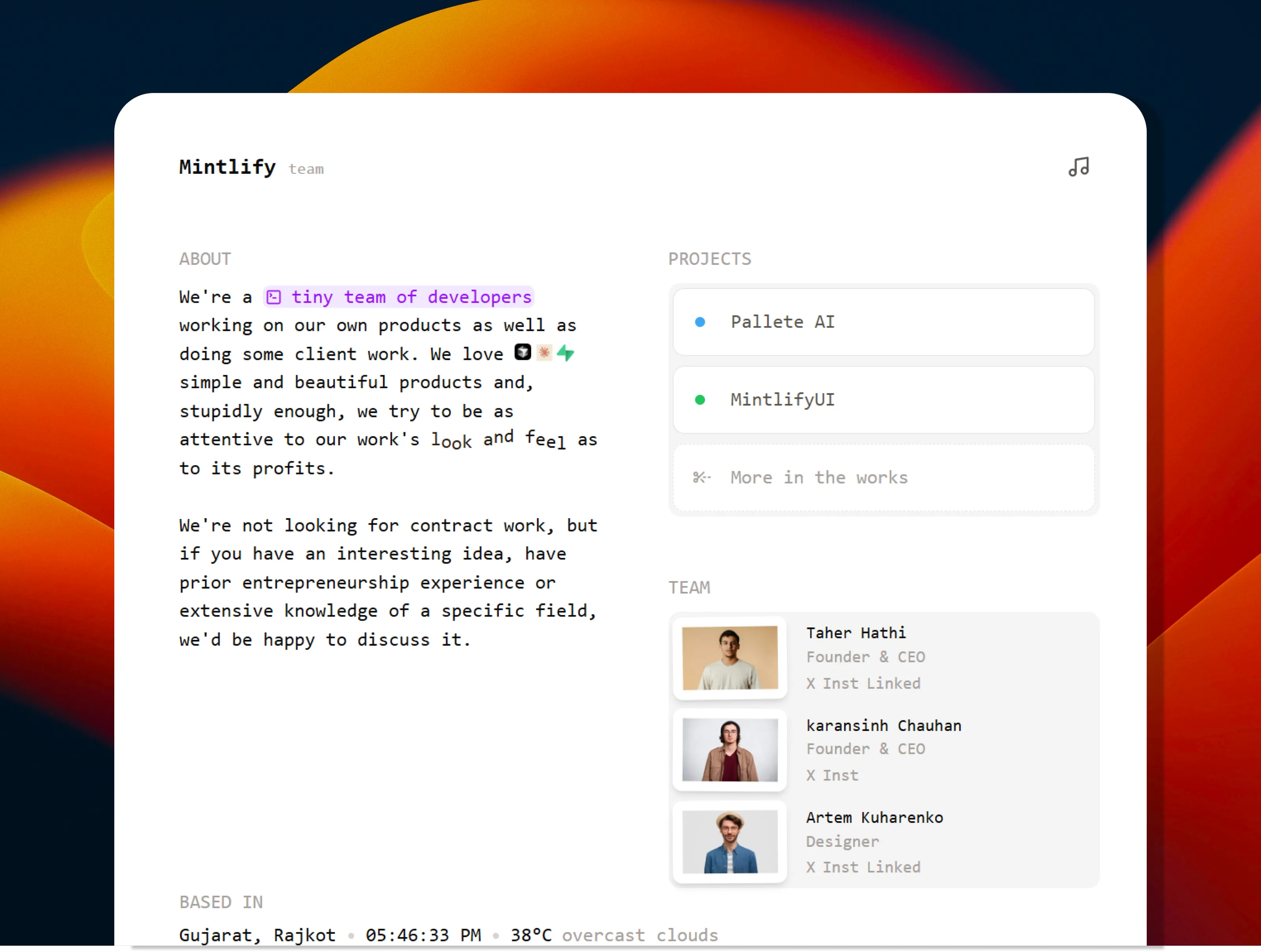 Hackathon-Portfolio