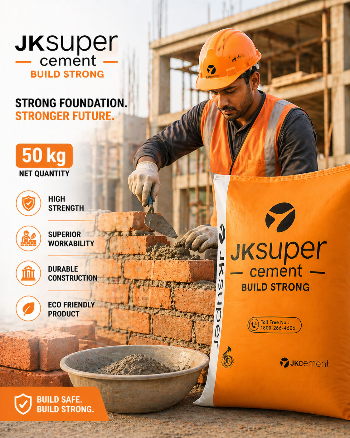 JK Super PPC Cement – Portland Pozzolana Cement - 50 kg view 3