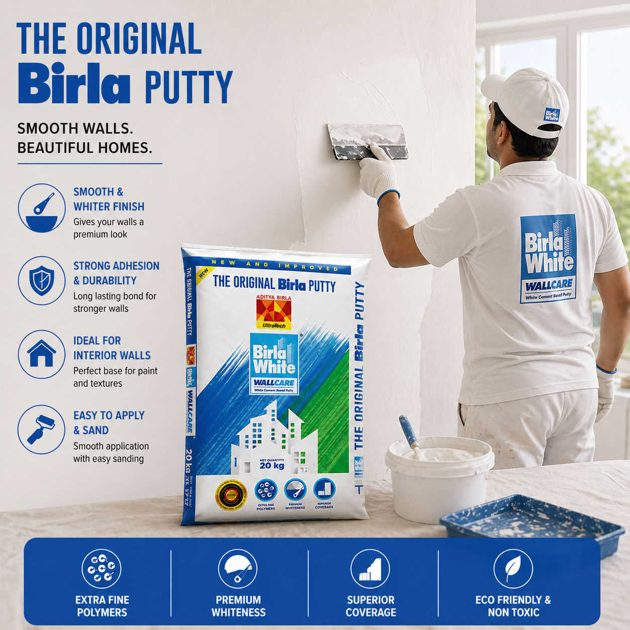 BIRLA Wall Putty 20 KG view 2