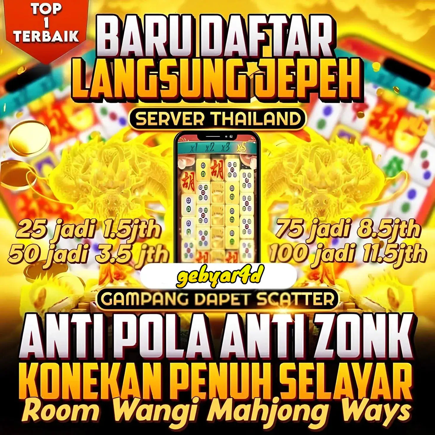 Sertifikat, penghargaan, tanda, atau dokumen yang dipajang di GEBYAR4D ✦ Website Interaktif Berbasis Server Stabil dengan Teknologi Terkini