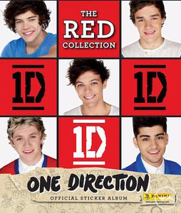 Red One Direction Poster Sistema para intercambiar láminas (stickers, figuritas, pegatinas, cromos)