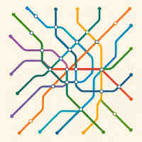 City by the subway map
