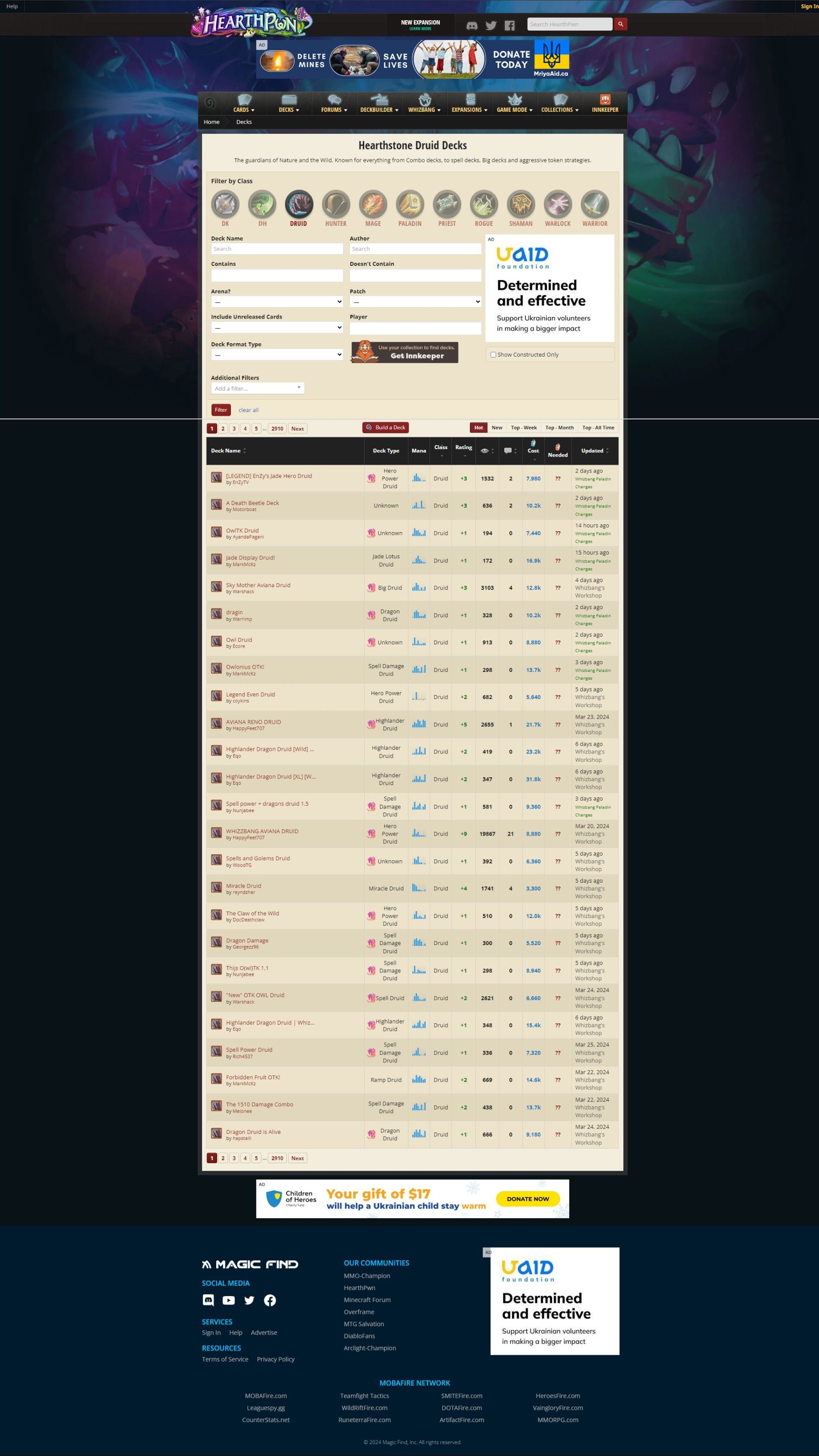HearthPwn screenshot 2