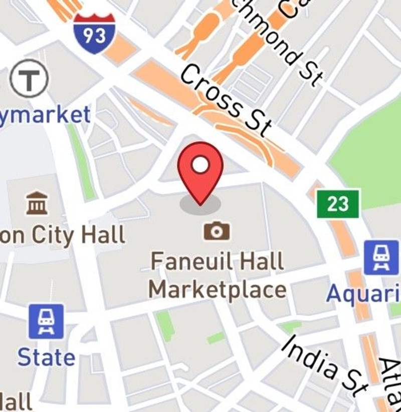 Map of 4 S Market St, Boston, MA 02109, United States