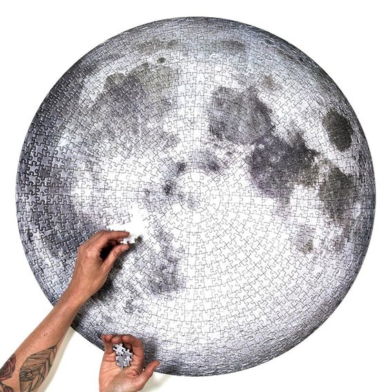 Light your favorite candle, put some music on, get stoned and build the moon with this 1,000 piece puzzle.