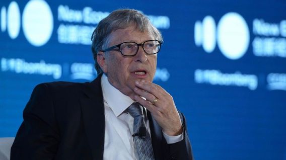 Bill Gates at the 2019 New Economy Forum on November 21, 2019 in Beijing, China. 