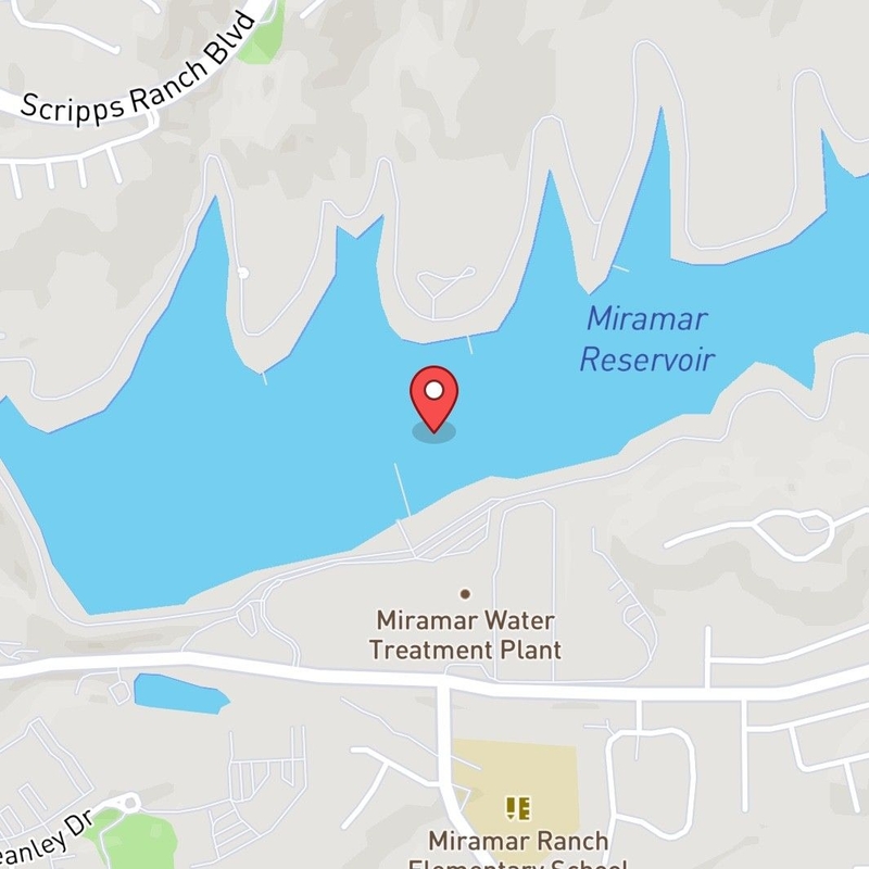 Map of Miramar Reservoir, San Diego, CA 92131, USA