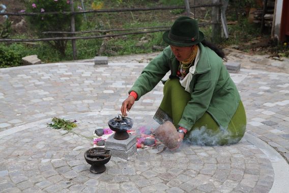 Preparing for the healing ritual
