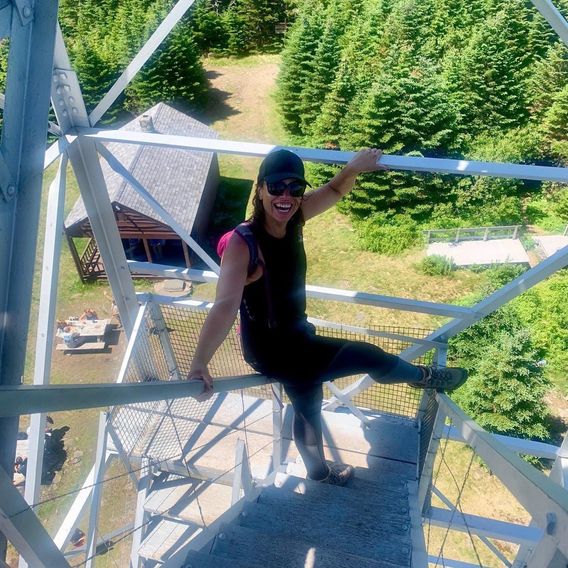 Fun and firetowers 4,000 ft. in the sky! 