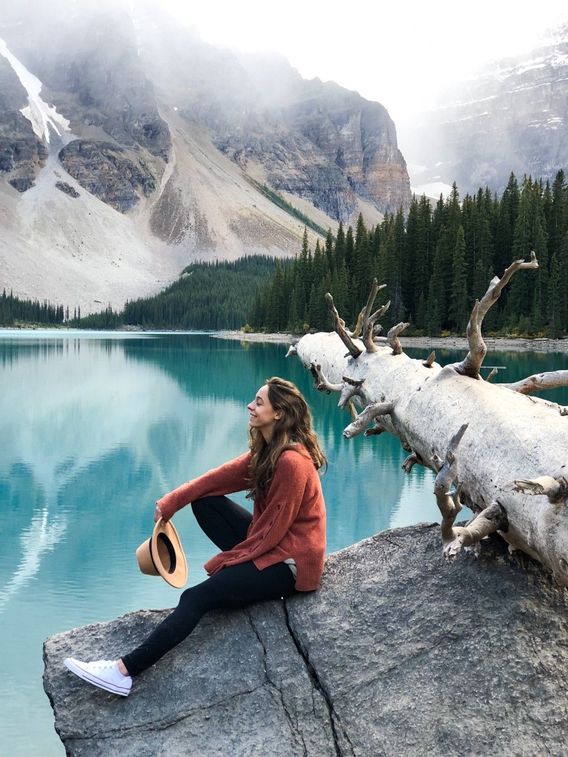 Moraine Lake in the late afternoon 