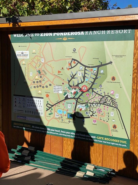 Map of the resort & all the different lodging options