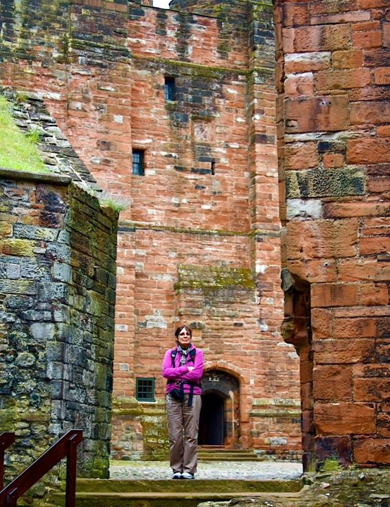 Susan at Carlisle Castle.