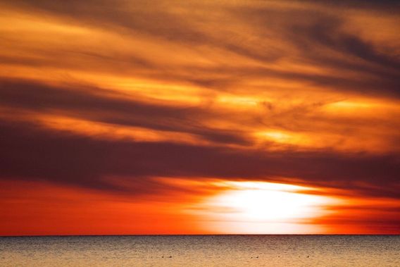 Sun set, Gulf of Mexico, near Steinhatchee.