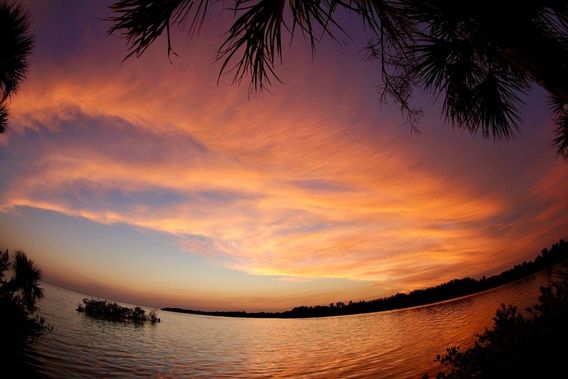 Sun set over the Indian River Lagoon.