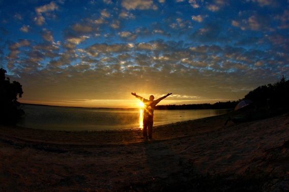 Sun rise,  Gulf of Mexico, Everglades National Park.