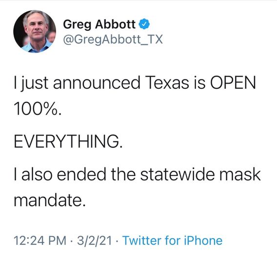 https://twitter.com/gregabbott_tx/status/1366846908480815106?s=21