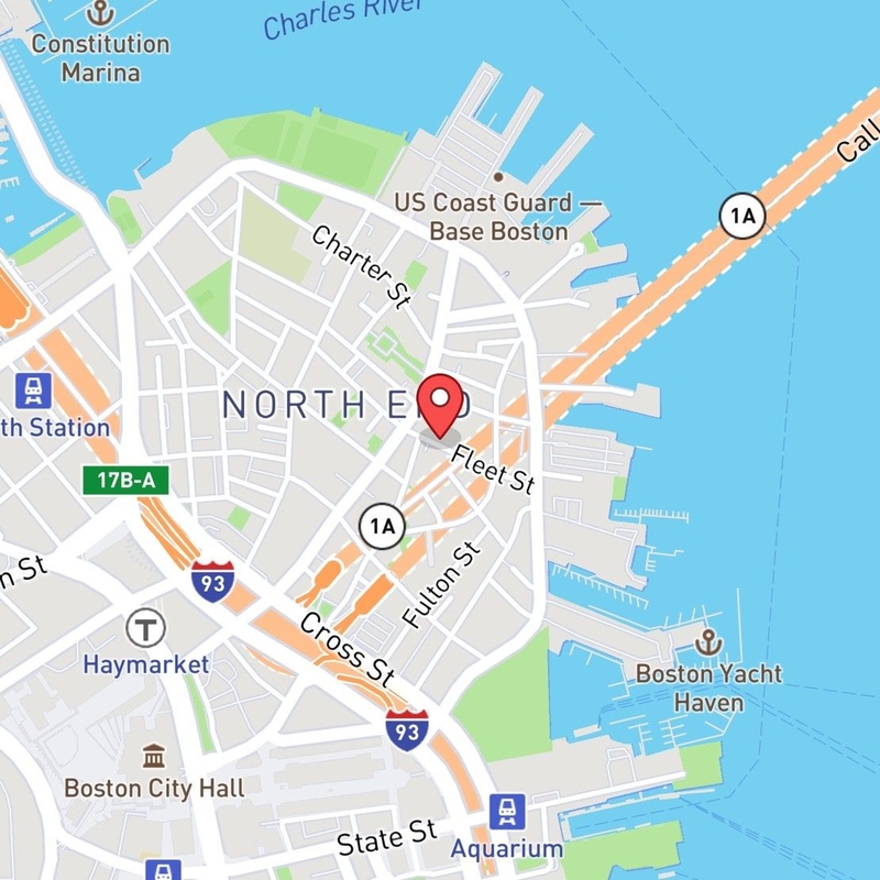 Map of 24 Fleet St, Boston, MA 02113, United States