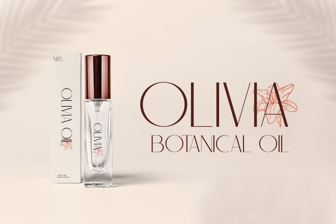 Typography for essential oil