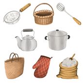 Rustic Kitchenware Illustrations Jpg 1 Scaled