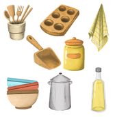 Rustic Kitchenware Illustrations 5 Jpg Scaled