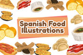 Spanish Food Illustrations Cover