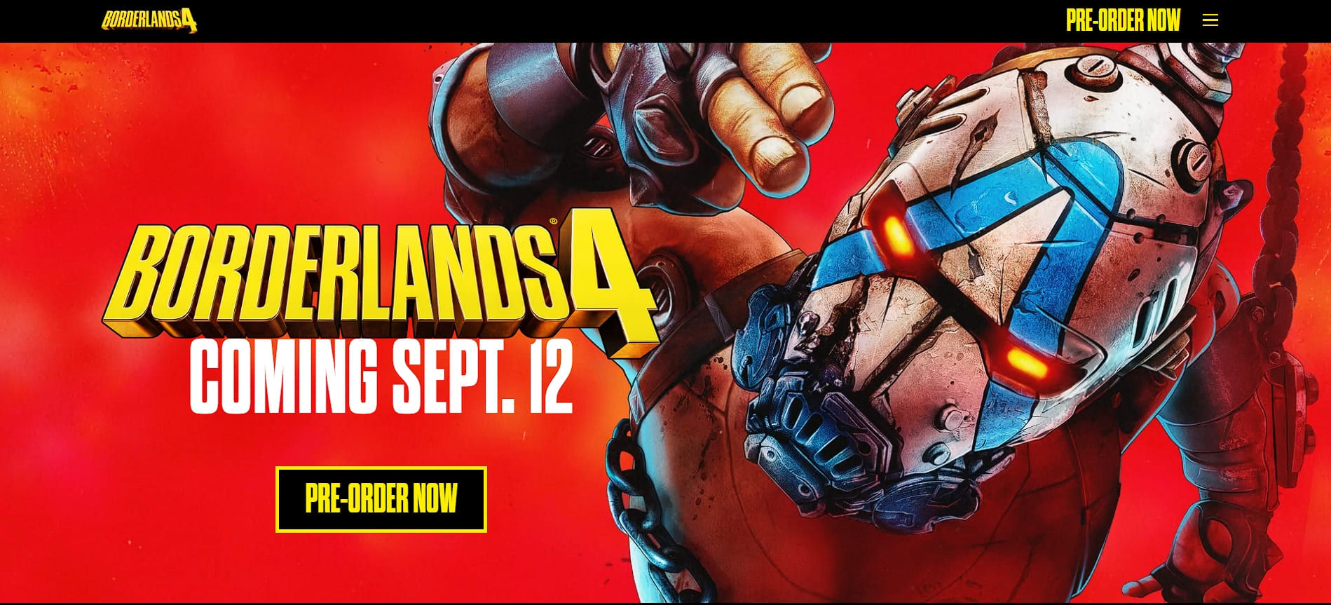 Borderlands’ homepage