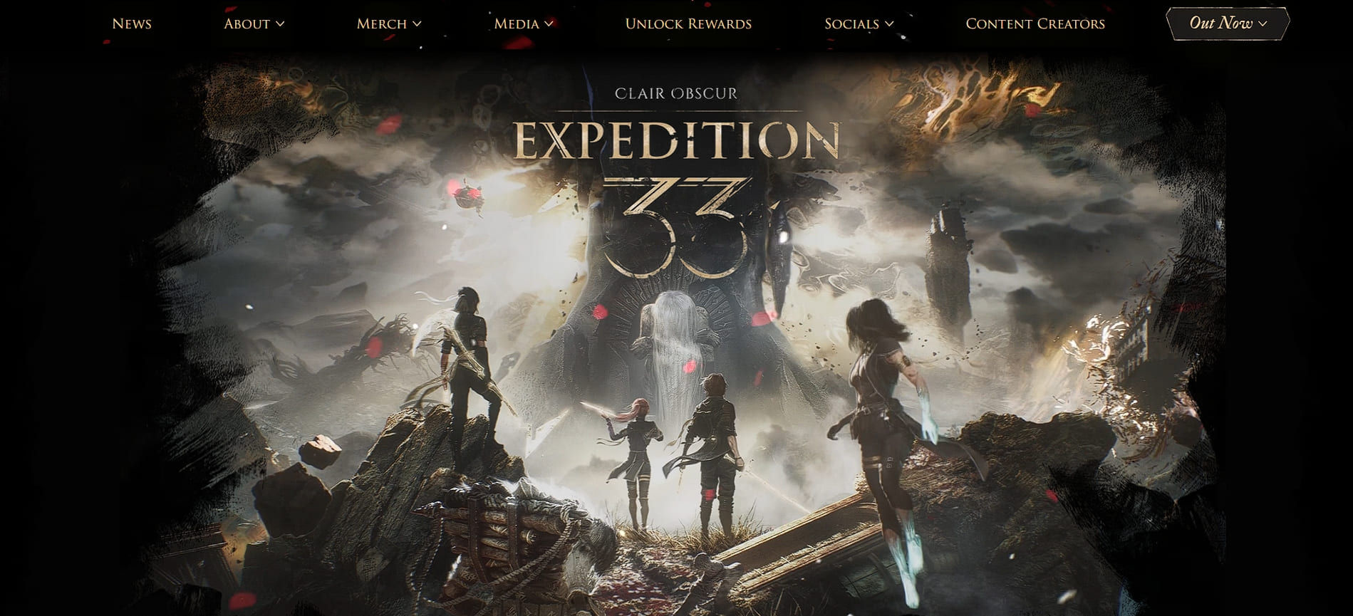 Clair Obscur: Expedition 33’s homepage