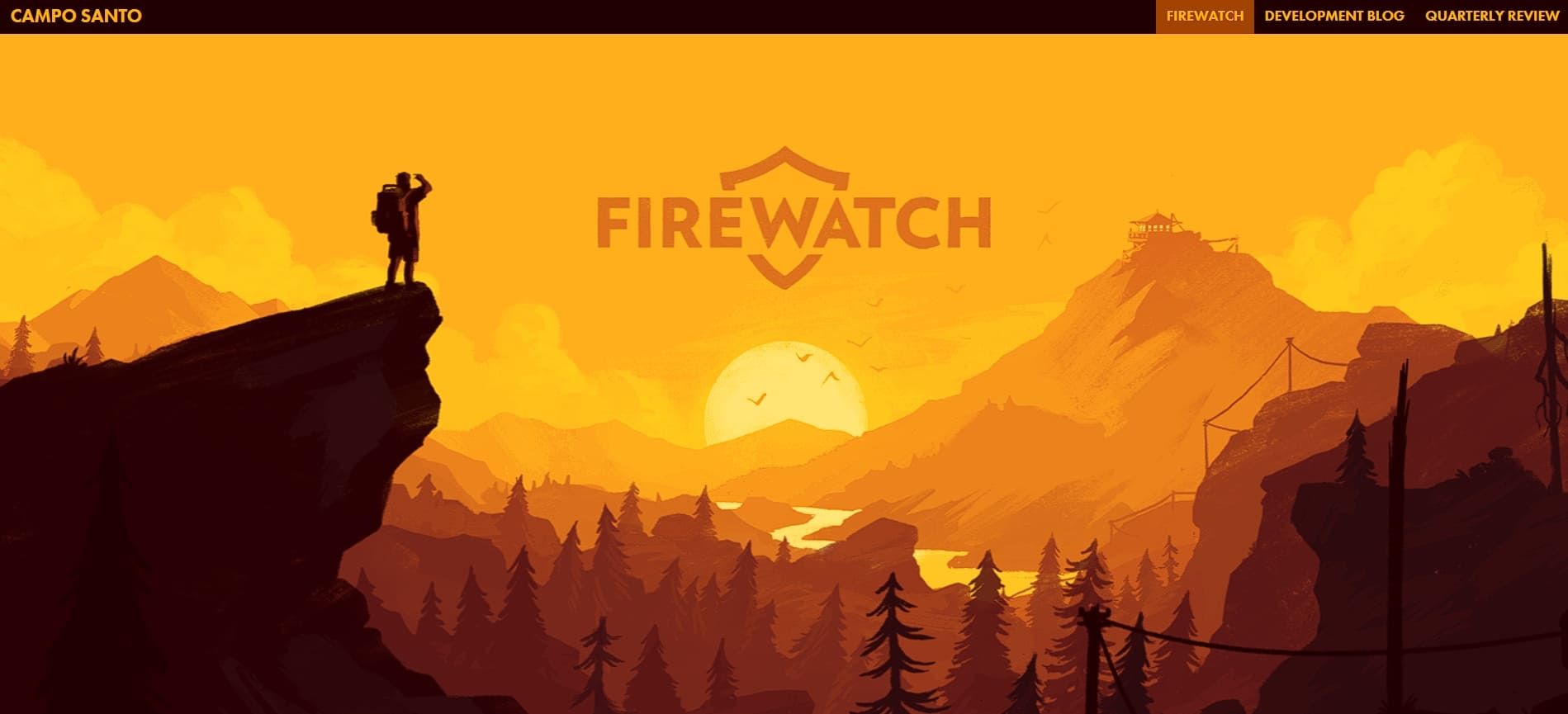 Firewatch’s homepage