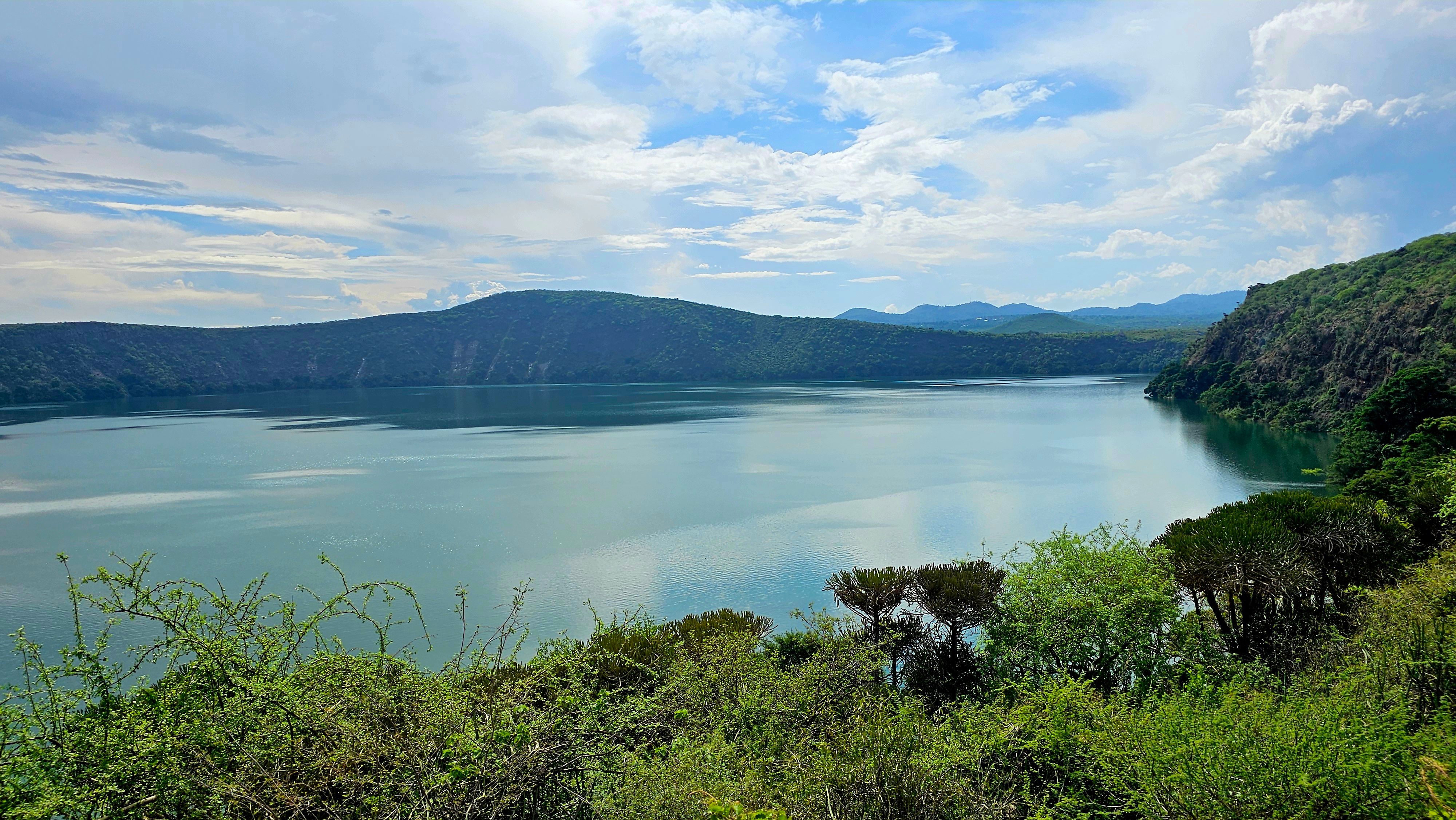 Turquoise waters of Lake Chala