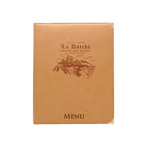 Menu Carta dei Vini in Ecopelle ad Angoli Formato A4 a 2 Ante