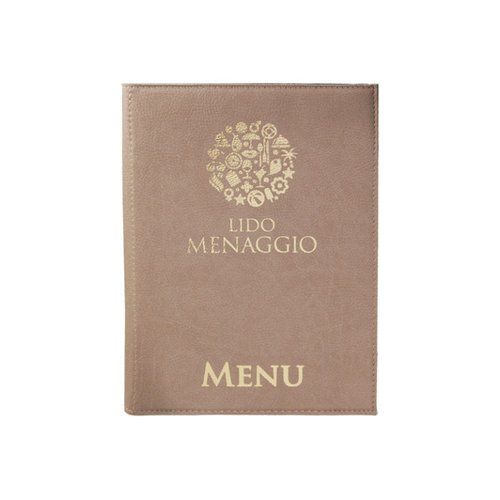 Menu Carta dei Vini in Ecopelle Viti e Fettuccia con Inserti in Krystall Formato A5