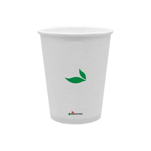 Bicchiere in Cartoncino Bianco Biodegradabile Compostabile 230 ml non Imbustato Generico