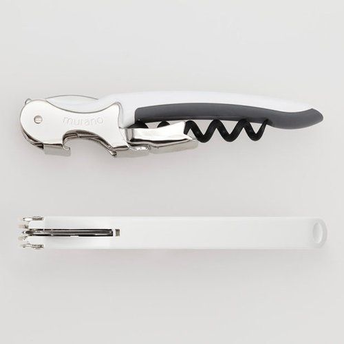 Apribottiglie Cavatappi Professionale Bianco in Metallo non Personalizzato