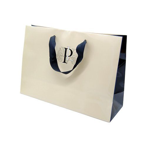 Shopper Bag in Cartoncino Personalizzati Manici con Nastrino in Raso