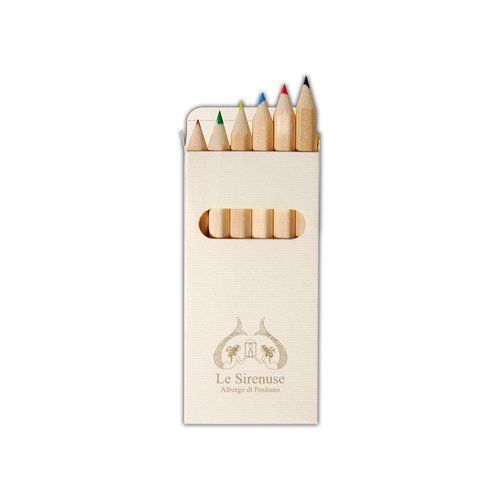Set Matite 6 Colori Kid Set per Paint Book in Astuccio Personalizzato