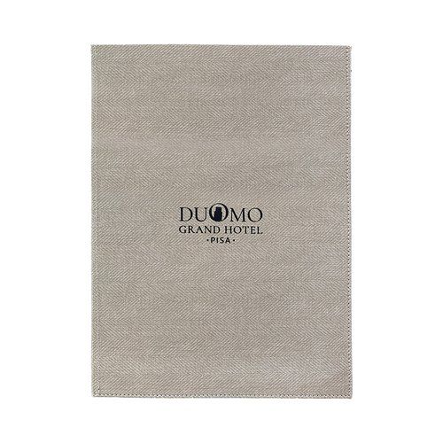 Menu Carta dei Vini in Ecopelle Tweed ad Angoli Formato A4 a 2 Ante