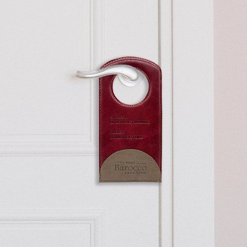 Cartellino Ecopelle “Non Disturbare e Rifare la Camera” Mod. Classic New
