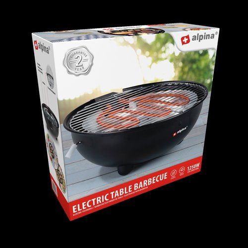 ALPINA Electric Table BBQ 1250W Round