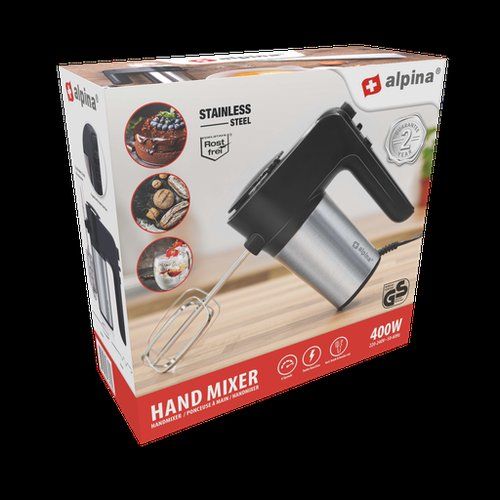 ALPINA Hand Mixer 230V 400W 6 Speeds