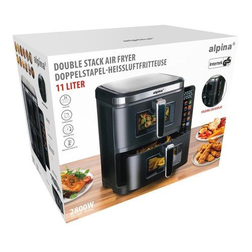 ALPINA Double Air Fryer 2x5.5L 2800W