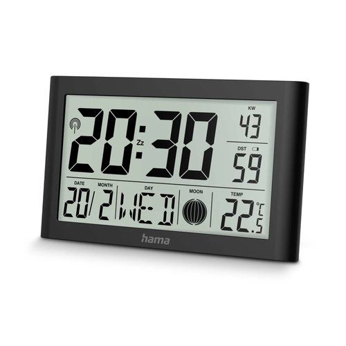Hama "Martinique" Digital Wall Clock, Radio-Controlled