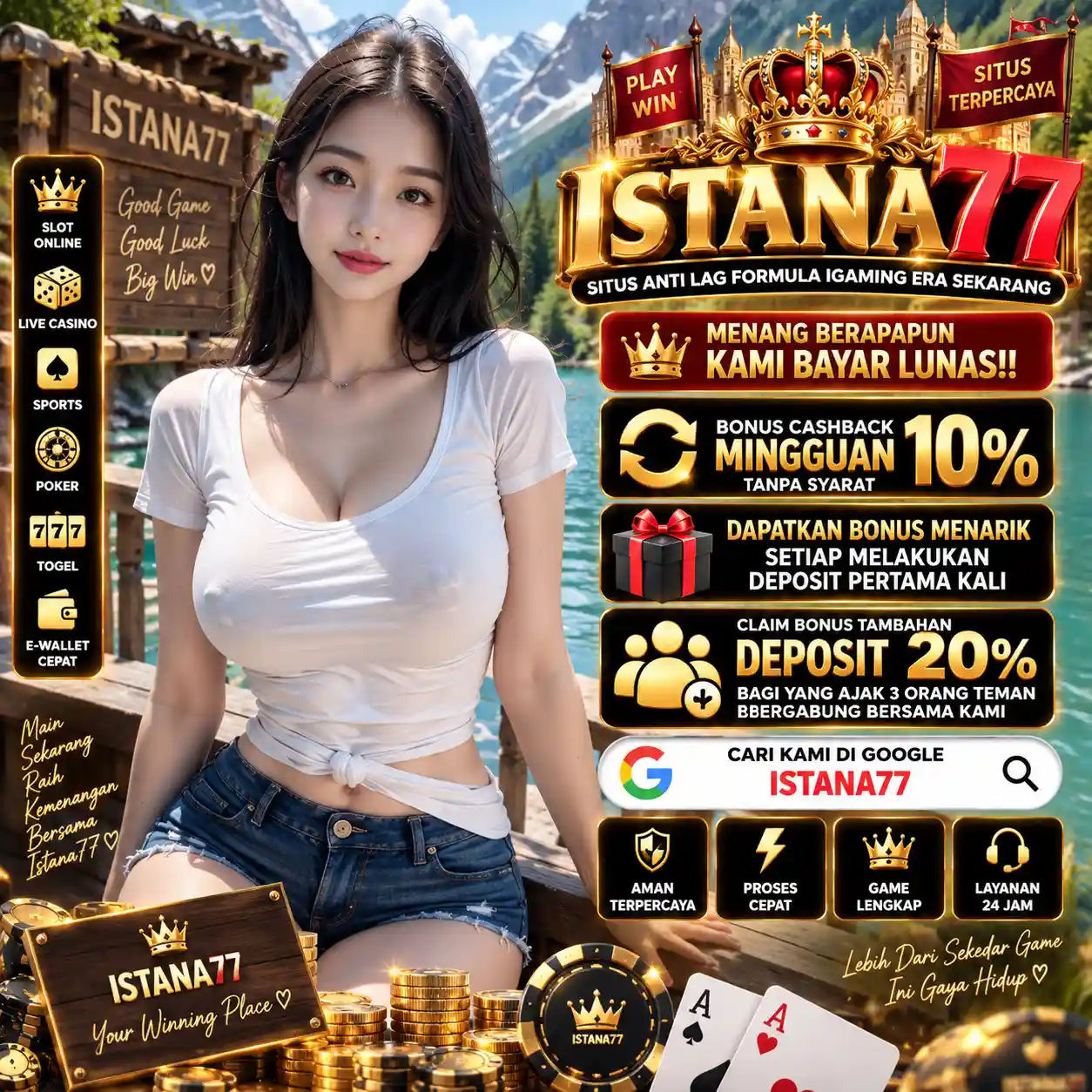 ISTANA77 ⚡️ Formula Anti Downfall Ketika Bermain iGaming di Era Sekarang