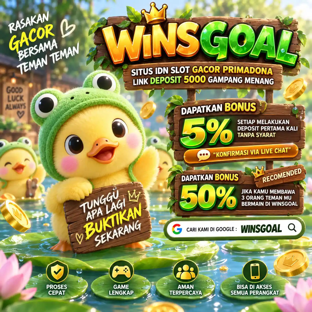 IDNSLOT SITUS RESMI IDN SLOT GACOR PRIMADONA LINK DEPOSIT 5000
GAMPANG MENANG HARI INI - WINSGOAL
