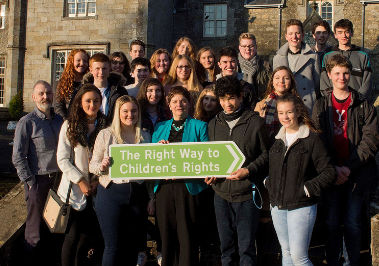 NICCY Youth Panel Holding a Sign