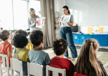 Image of Teacher and Students in a Classroom