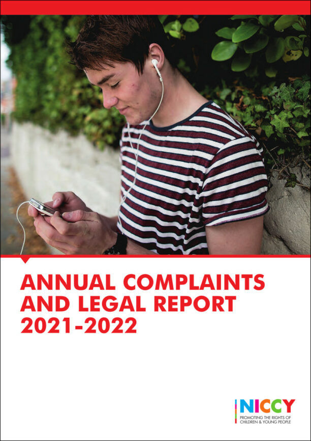 NICCY Annual Complaints and Legal Report Cover