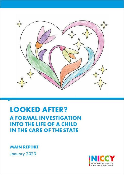 Front cover from NICCY's Looked After formal investigation