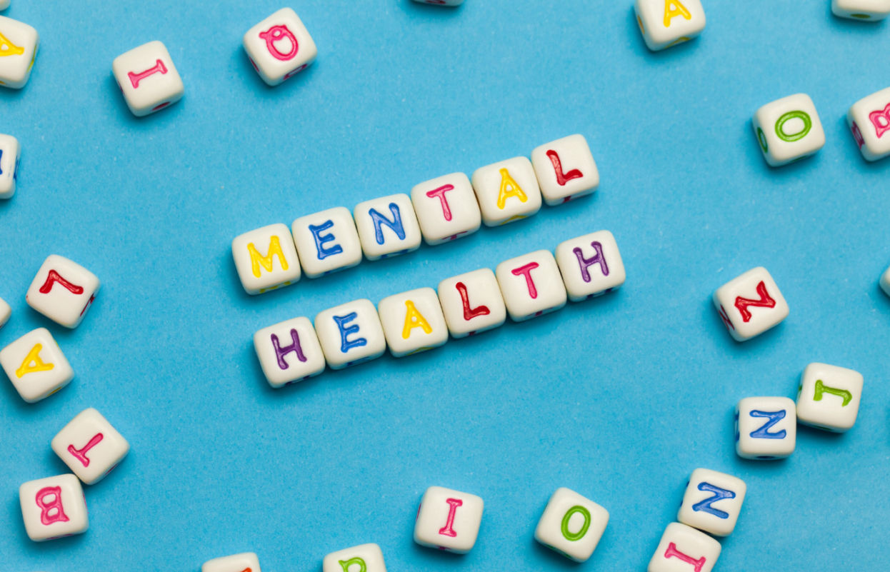 Tiles depicting the words 'Mental Health'